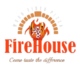 Firehouse PIZZA AND GRILL logo.